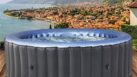 Whirlpool aufblasbar Spa bis 40°C 8 Personen 224 x 70cm In- Outdoor Pool ganzjährig 144 Massagedüsen
