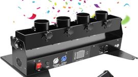 Konfettiwerfer Konfettimaschine Konfettikanone professionell ferngesteuert Schuss 6 - 12 m