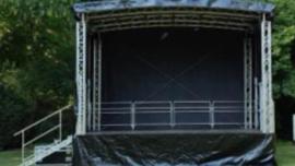 mobile Bühne, Trailerbühne 6m x 4m