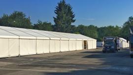 Lagerzelt 10 x 45 m - Bauzelt - Reparaturzelt in verschiedenen Größen