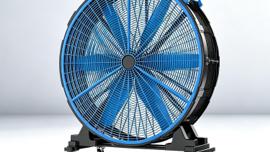 Industrie-Trommelventilator 24.000 m³/h 51 Zoll 45 m Reichweite 100 Geschwindigkeiten 500 W