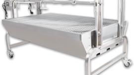 Doppel Spanferkelgrill XXXL Spießgrill Hähnchengrill Lammgrill Haxengrill Drehspieß BBQ Fleischgrill