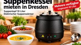 Suppenkessel mieten Dresden – Suppentopf 10L, Suppenwärmer
