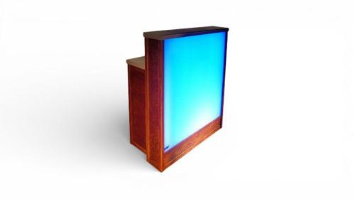 Mobile Cocktailbar mieten – LED-Bar mit Logofläche & Stromanschluss