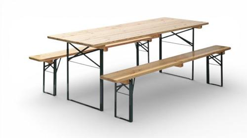 Bierzeltgarnitur mieten – Festzeltgarnitur in 50 cm oder 70 cm Breite für Events