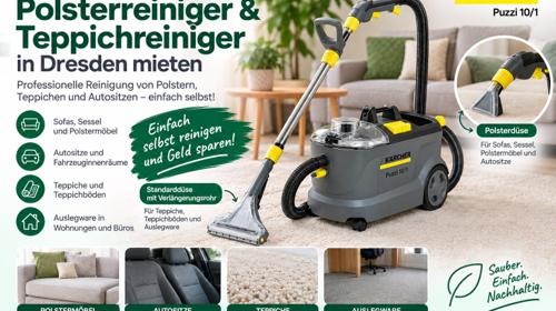 Polsterreiniger & Teppichreiniger – Verleih Vermietung mieten Dresden