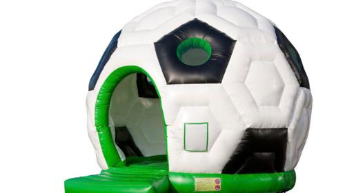 runde HÜPFBURG FUSSBALL (Fußball) mieten