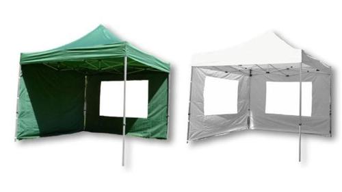 Falt-Pavillon mieten (3x3m) – Wasserdichtes Partyzelt in Grün oder Weiß