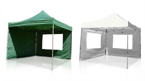 Falt-Pavillon mieten (3x3m) – Wasserdichtes Partyzelt in Grün oder Weiß