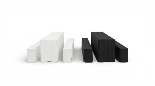 Hussen-Set für Bierzeltgarnitur (Standard 50cm) – 3-teilig in Weiß oder Schwarz