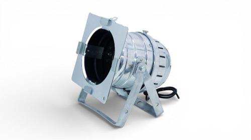 Bodenscheinwerfer mieten (300W) – Silberner Floorspot für Event-Beleuchtung & Messen