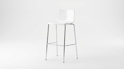 Design Barhocker Kuadra mieten – Weiß & Modern – Stapelbar & Ergonomisch