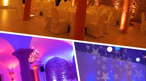 Hochzeitpaket 80 Personen - Lichtanlage Musikanlage Uplights Mikro