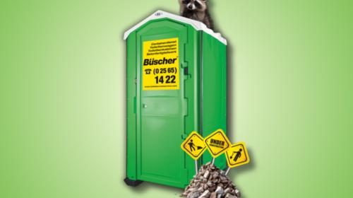 Baustellen-Toilette, mobile Toilette, Miet WC, Klo, | GRATIS Lieferung | bauklo24