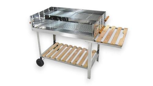 Großer Holzkohle-Grill mieten (ca. 120 cm breit) – Perfekter Grill für Events & Partys