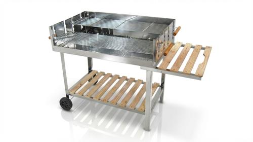 Großer Holzkohle-Grill mieten (ca. 120 cm breit) – Perfekter Grill für Events & Partys