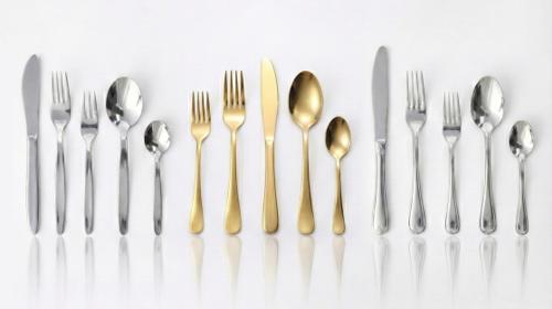 Menübesteck mieten – 3 Design-Linien: Standard, Gold & Silber Monte Carlo