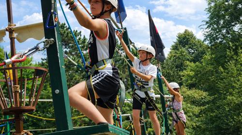mobiler Kinderhochseilgarten - co2 neutral - green event modul