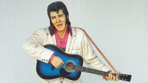 Elvis Figur mit Gitarre, Elvis, Elvis Presley, Figur, Gitarrenspieler, King of Rock, Rock'n'Roll, Dekoration, Musik