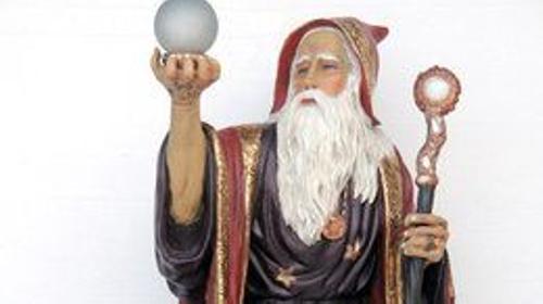 Märchen Zauberer Figur, Zauberer, Figur, Märchen, Zauberer von Oz, Dekoration, Merlin, Sage, Zaubern, Event, Messe