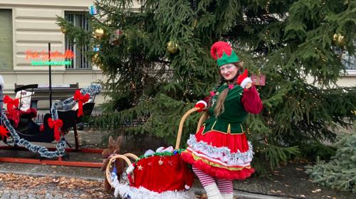 Weihnachtswichtel, Weihnachten Walkact, Elfe , Zauberin