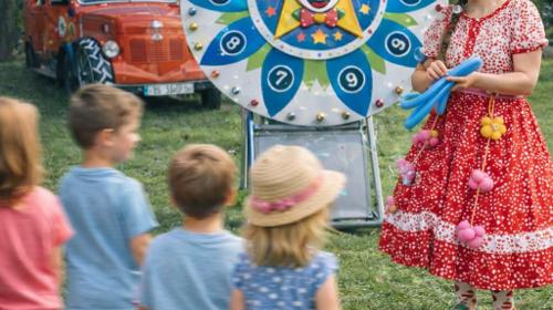 Ballonkünstler , Modellier Ballons, Ballontiere, Glücksrad