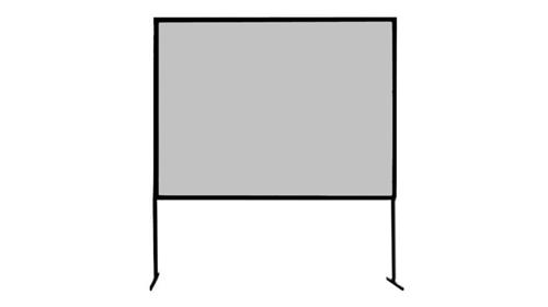 Aufprojektionstuch+Leinwandgestell 2,80 x 2,10 m