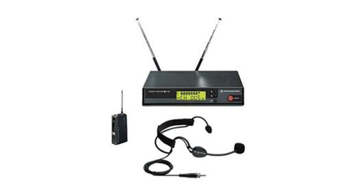 Semiprofessionelles Komplettset Funkmikro UHF EW 100 mit Headset