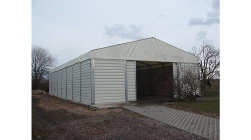 7,5x20m erhöhte Leichtbauhalle mit Schneelast