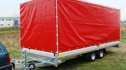Geschlossener Plananhänger - Hochlader  3500 kg gebremst / 100 km/h - Innenmaße 5030 x 2060 x 2400 - Nutzlast ca. 2600 kg