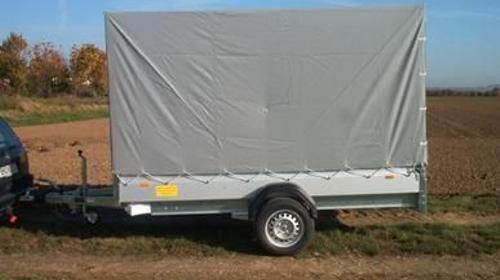 Geschlossener Plananhänger - 1300 kg gebremst - In Langzeitmiete ab 100,- /monatlich - Ladefläche: 3010 x 1530 x 1800