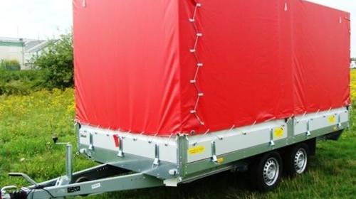 Geschlossener Plananhaenger Hochlader - 2500 kg gebremst / 100 km/h - Ladeflaeche: 4010 x 1840 x 1800 - Nutzlast ca. 1850 kg