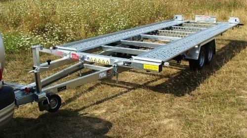 FILU PKW Transporter extra lang 4900 x 2010 mm Hochlader  2.700 kg gebremst 100 km/h Autotransporter kippbar