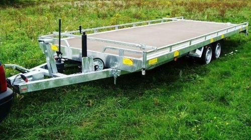 EQUADOR Hochlader 3.500 kg Autotransporter gebremst kippbar Seilwinde 100 km/h Plattformanhänger Anhänger