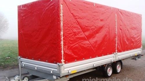 ATLAS 6 m Planenanhänger Hochlader 3500 kg gebremst doppelachser  – 100 km/h