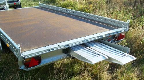 4 m Auto Transporter doppelachser 3500 kg gebremst mit Seilwinde /  100 km/h