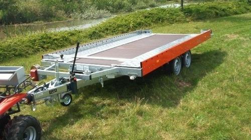 4 m PKW Transportanhänger kippbar 2500 kg gebremst / 100 km/h
