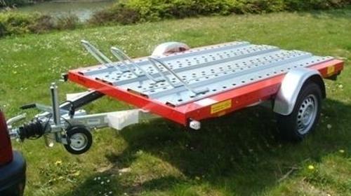Motorradanhänger 1000 kg gebremsten  1 bis 2 Motorräder mit 100 km/h