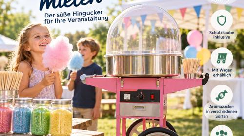Zuckerwattemaschine mieten – Vermietung Verleih Dresden