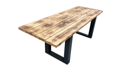 Rustikaler Holzbohlentisch mieten – Vintage Banketttisch (220x80 cm) für Hochzeiten & Events