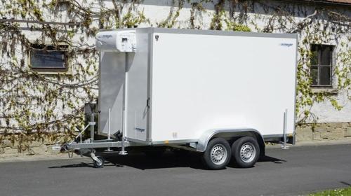 POKOMON (doppelachser) Kühlanhänger 2700 kg doppelachser 3453 x 1550 x 2000 mm bis plus 2°C Kühlung – 100 km/h
