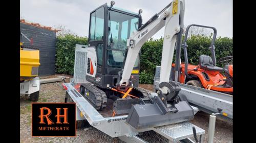 ❗Minibagger 1,8t incl. Anhänger mieten ab 110€/Tag - Bobcat e17❗