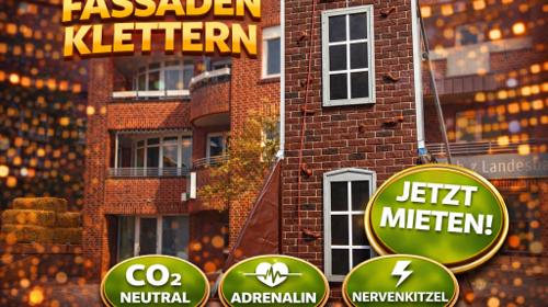 Fassaden Klettern – Co2 neutral - green event modul