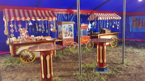 Popcorn Zuckerwatte Kinderschminken Kaspertheater Drehorgel LeierkastenDosenwerfen