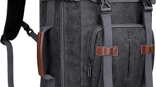 Reisetasche Rucksack Jagdrucksack Campingrucksack Laptop Reiserucksack Convertible 17 Zoll schwarz