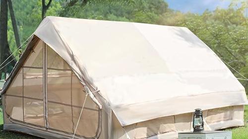 Glampingzelt aufblasbar 400 x 300 x 210 cm aufblasbares Campingzelt für 4–8 Personen großes Zelt