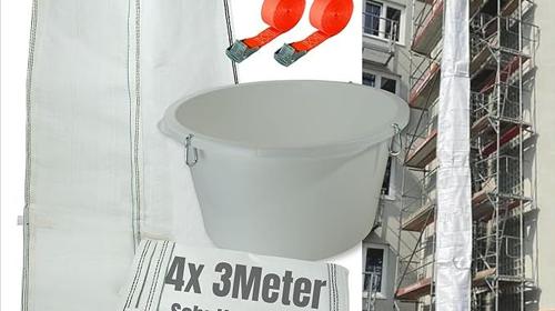 Bauschuttentsorgung Bauschuttrutsche Schuttrutsche 12 m flexibel 4 x 3 m Schläuche