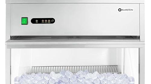 Professioneller Eiswürfelbereiter 50 kg Eiswürfelmaschine 10 kg Vorratsfach LED