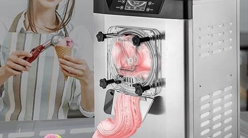 Harteismaschine kommerziell Eismaschine Streicheis 16-20 L/h Eiscreme 1400 W mit intelligentem LCD
