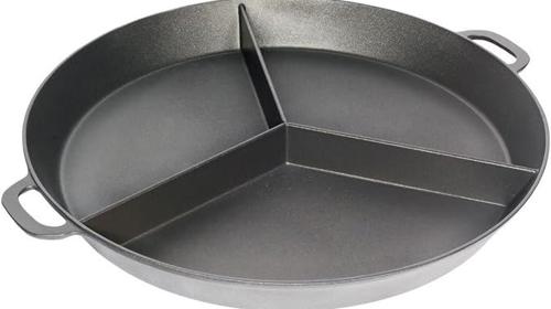 Omelettpfanne 3 teilig Pfanne Aluguss 80 cm 40 L Paella-Pfanne Grillpfanne Partypfanne Riesenpfanne